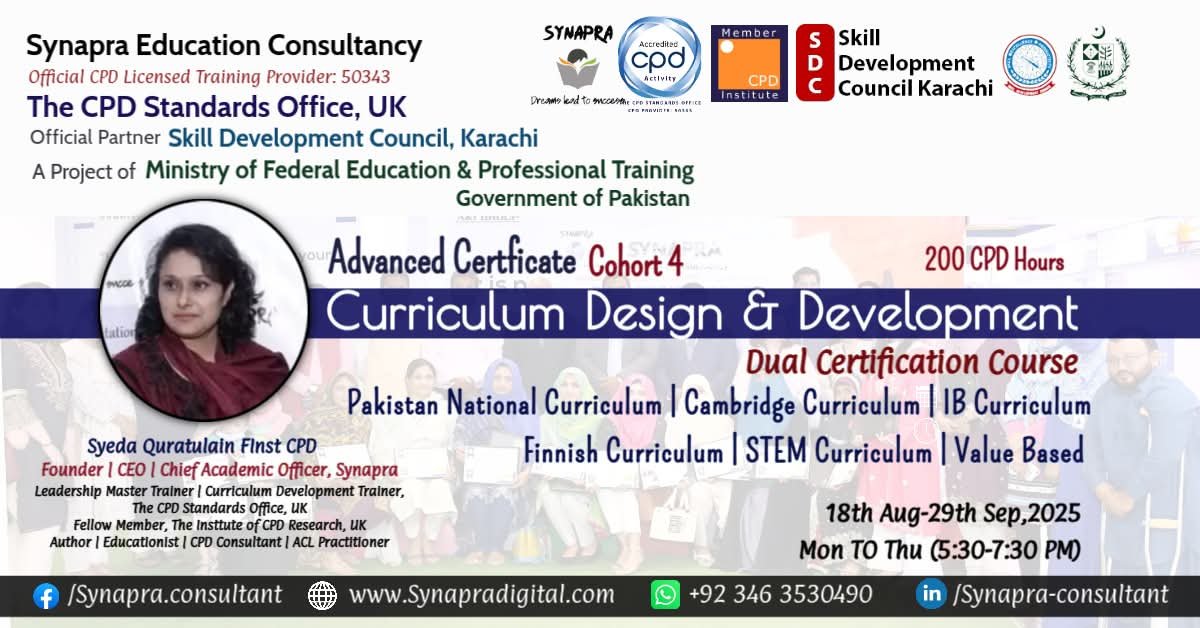Curriculum Design and Development